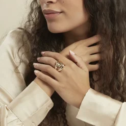 Bague Plaqué Or Jaune Chaili