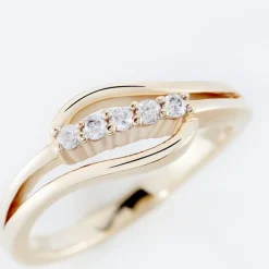 Bague Plaqué Or Jaune Ciera Oxydes De Zirconium