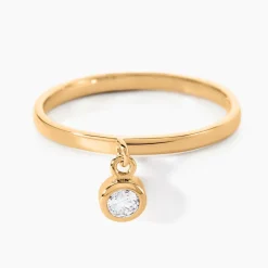 Bague Plaqué Or Jaune Lynnha Oxyde De Zirconium