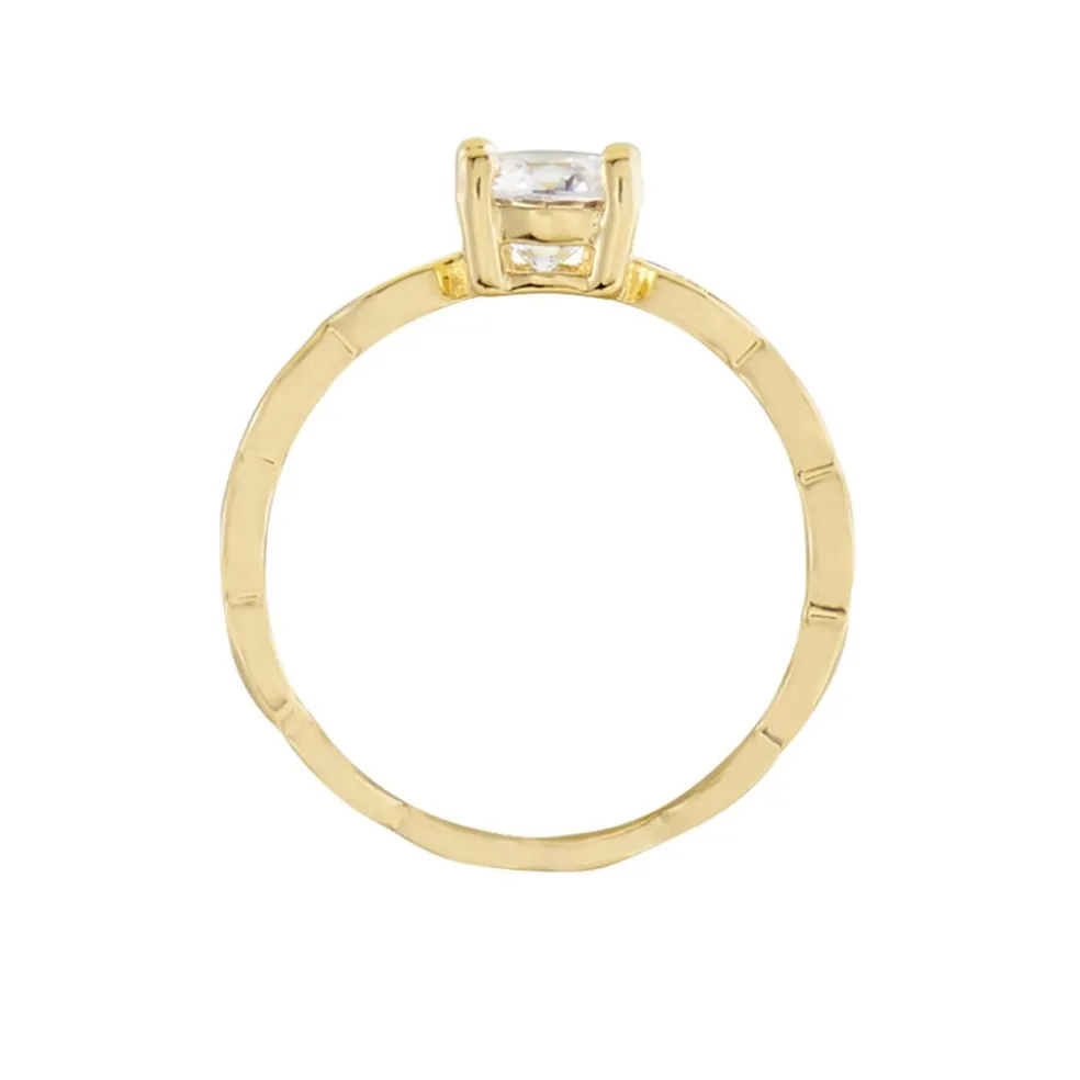 Bague Plaqué Or Kurt Oxydes De Zirconium