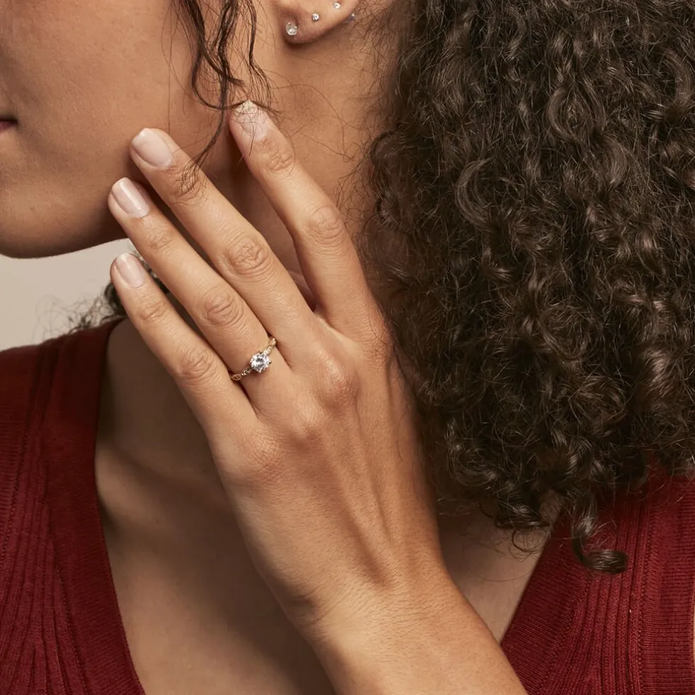 Bague Plaqué Or Kurt Oxydes De Zirconium