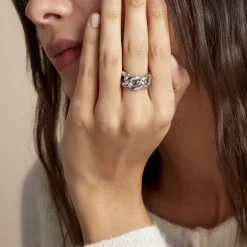 Bague Poema Argent Blanc