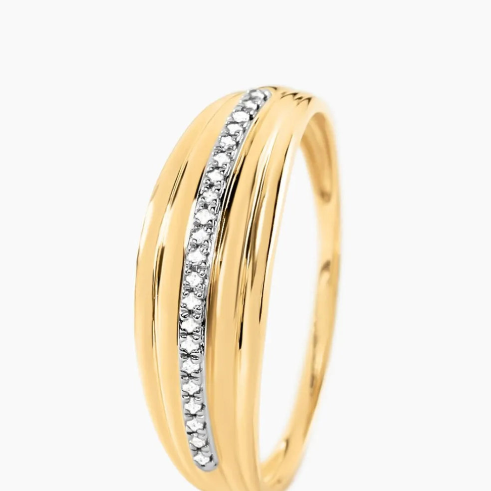 Bague Precious Line Or Jaune Diamant