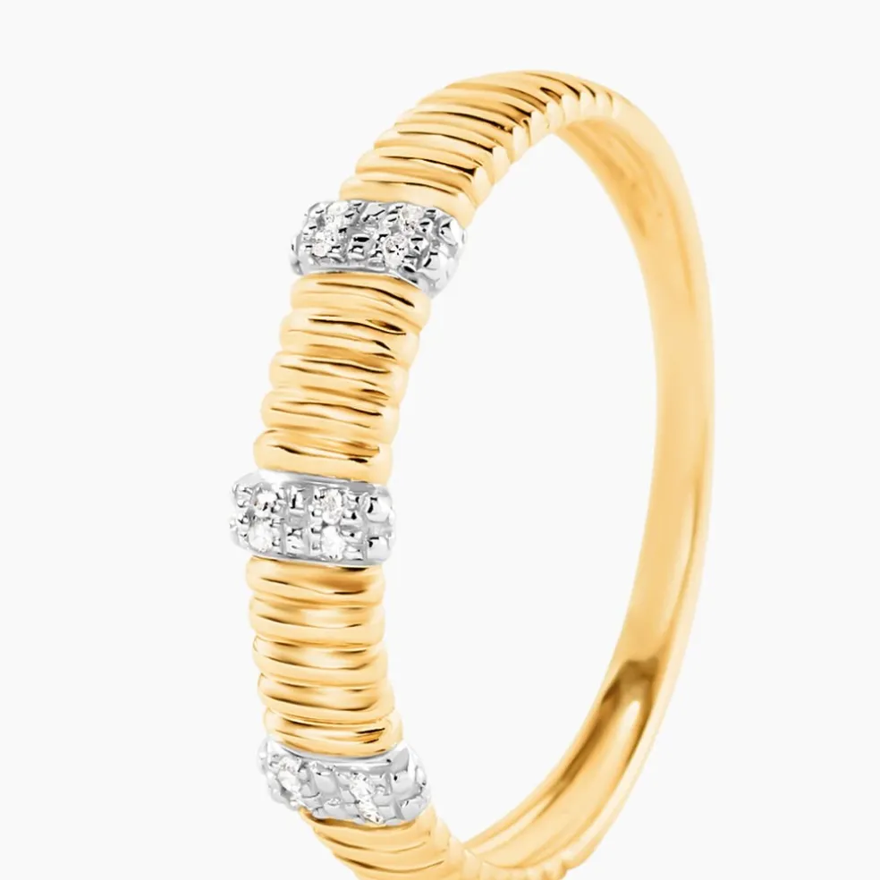 Bague Precious Line Or Jaune Diamant