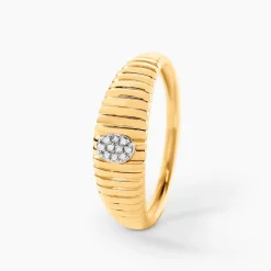 Bague Precious Line Or Jaune Diamant
