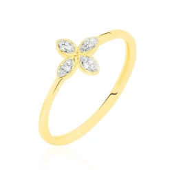 Bague Raskia Or Jaune Diamant