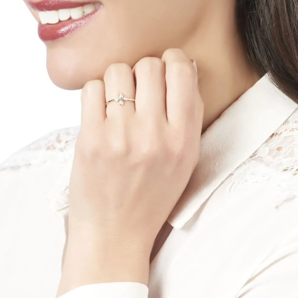 Bague Raskia Or Jaune Diamant