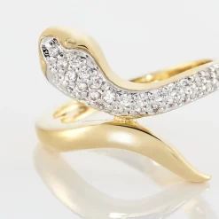 Bague Reyyanae Plaqué Or Jaune Oxyde De Zirconium