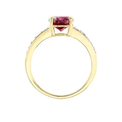Bague Rhodolite Fever Or Jaune Rhodolite Oxyde De Zirconium