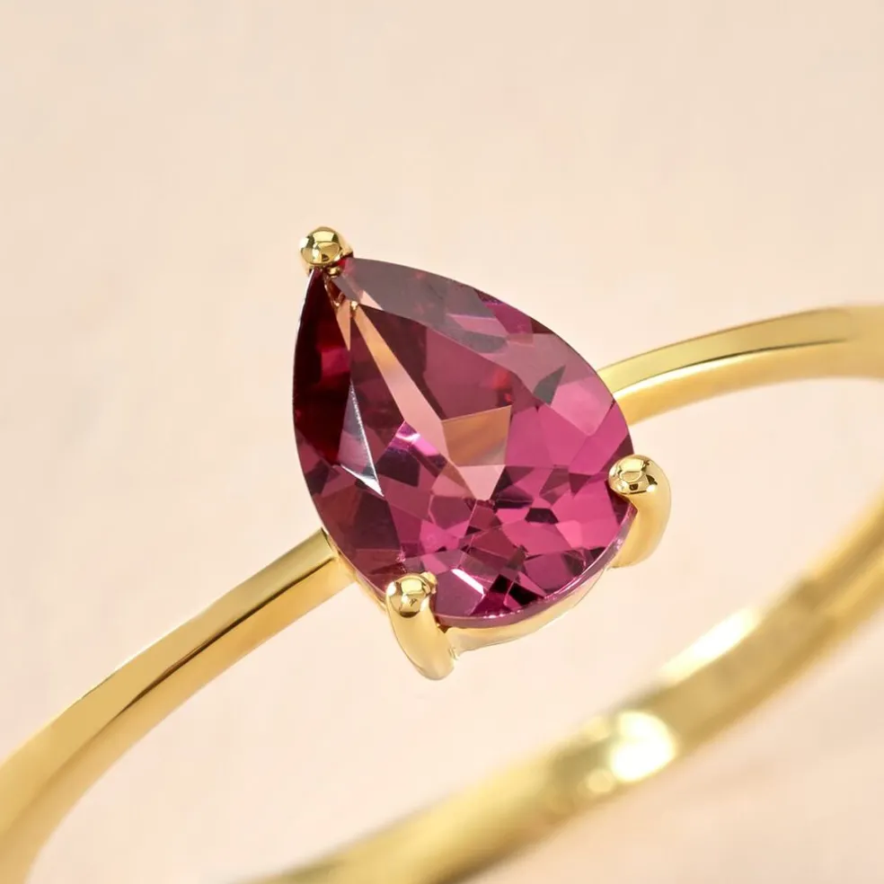 Bague Rhodolite Fever Or Jaune Rhodolite