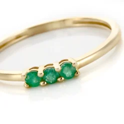 Bague Richie Or Jaune Emaraude