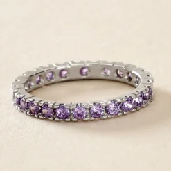 Bague Rio Argent Blanc Oxyde De Zirconium