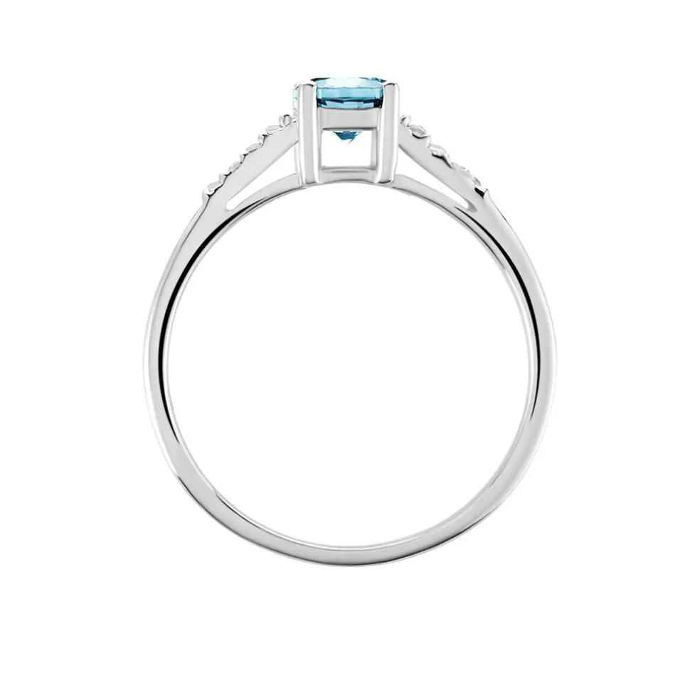 Bague Rio Argent Blanc Oxyde De Zirconium