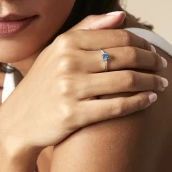 Bague Rio Argent Blanc Oxyde De Zirconium