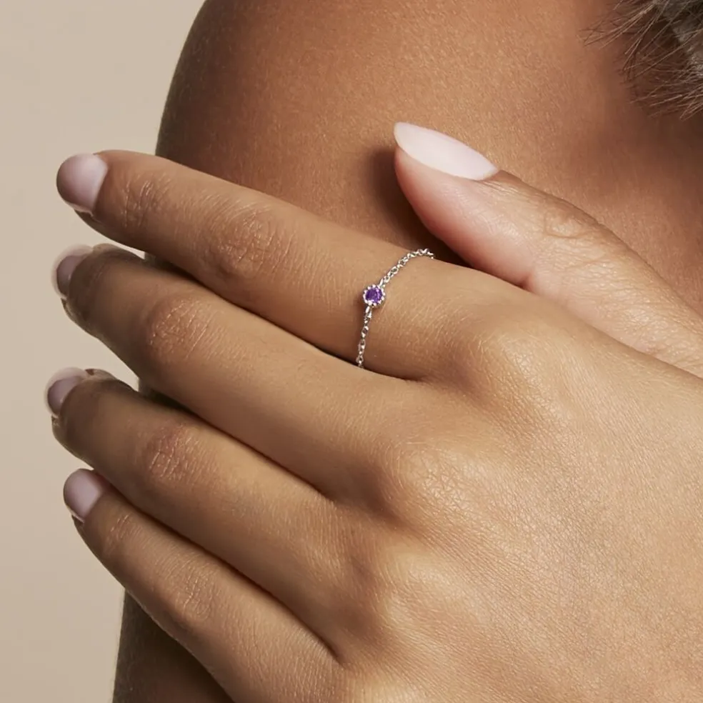 Bague Rio Argent Blanc Oxyde De Zirconium