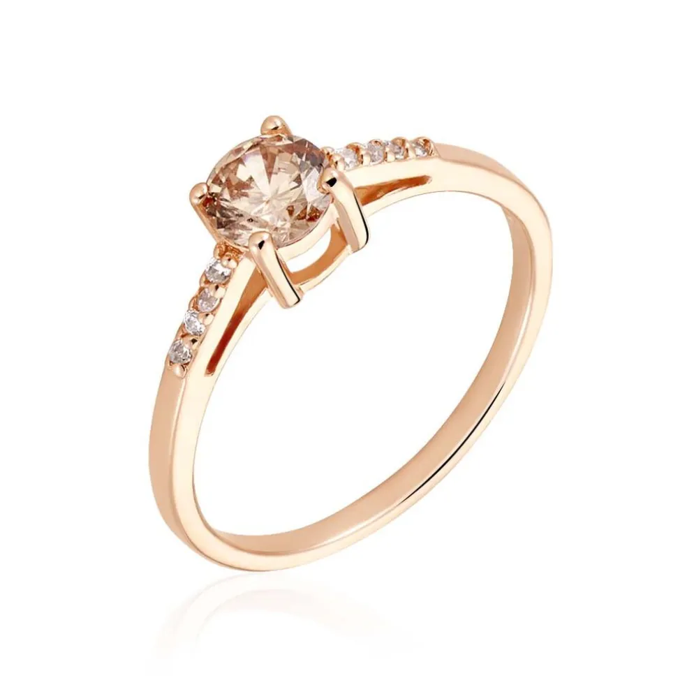 Bague Rio Argent Rose Oxyde De Zirconium