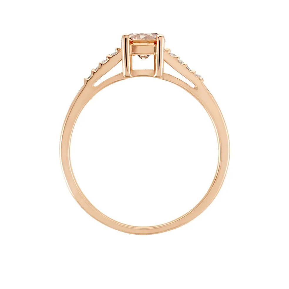 Bague Rio Argent Rose Oxyde De Zirconium