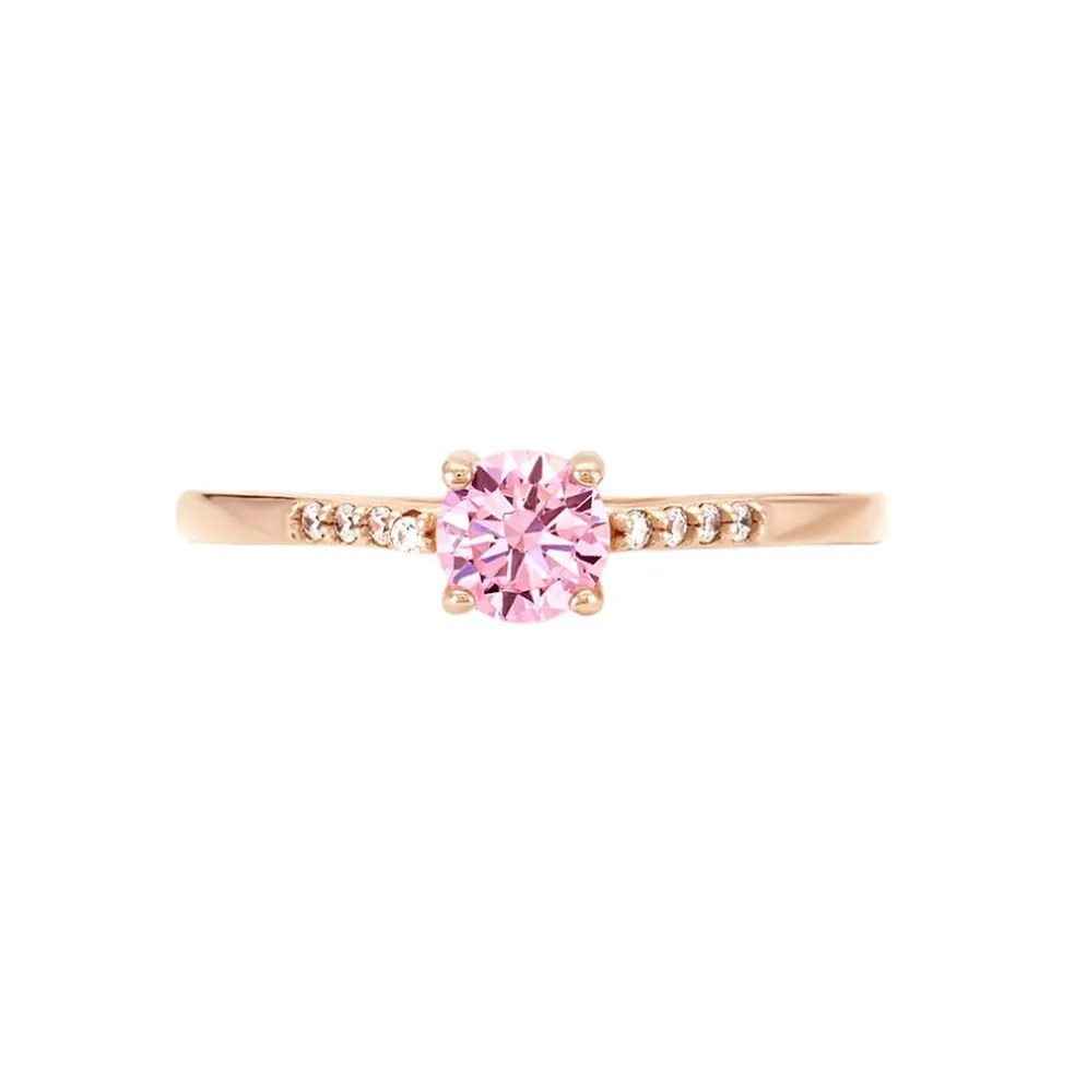 Bague Rio Argent Rose Oxyde De Zirconium