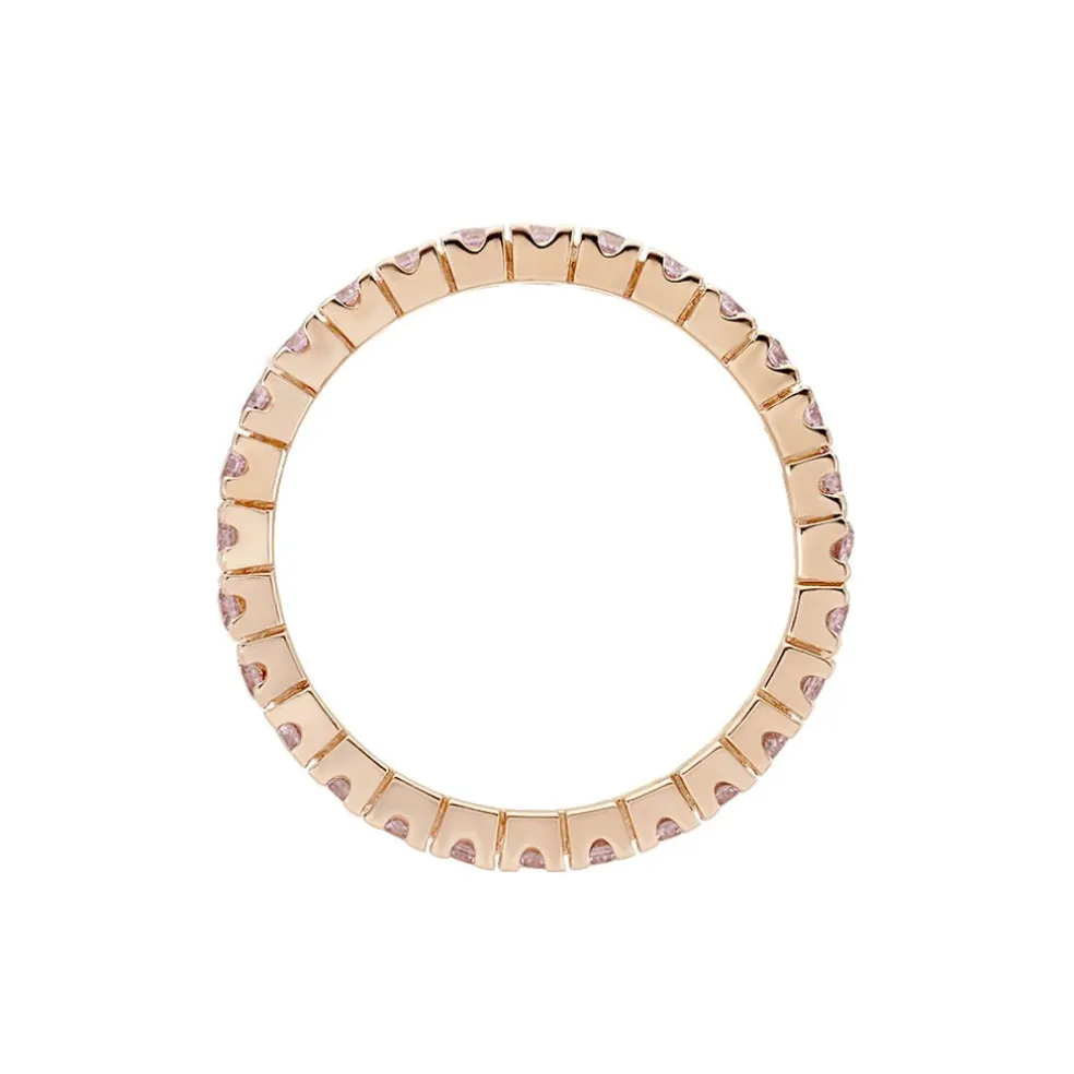 Bague Rio Argent Rose Oxyde De Zirconium