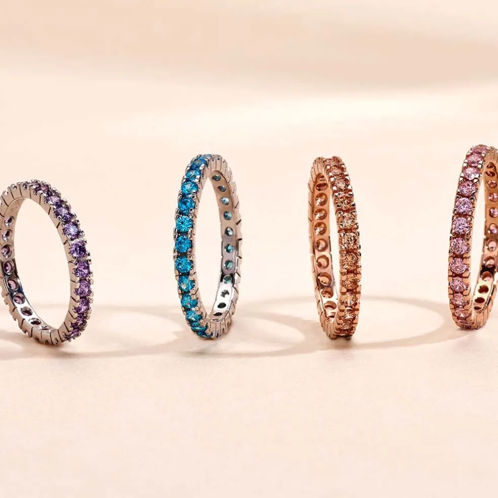 Bague Rio Argent Rose Oxyde De Zirconium