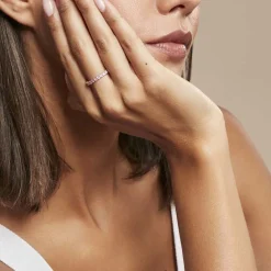 Bague Rio Argent Rose Oxyde De Zirconium