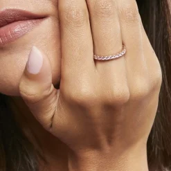 Bague Rio Argent Rose Oxyde De Zirconium