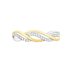 Bague Romane Or Jaune Diamant