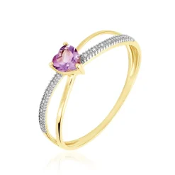 Bague Rory Or Jaune Amethyste