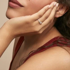 Bague Roseline Or Blanc Diamant