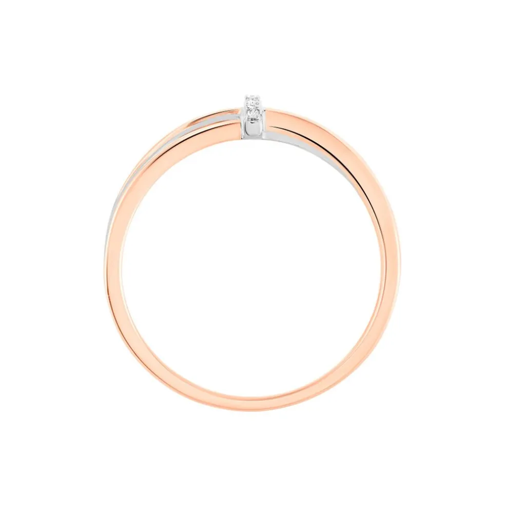 Bague Ruthe Or Bicolore Diamant