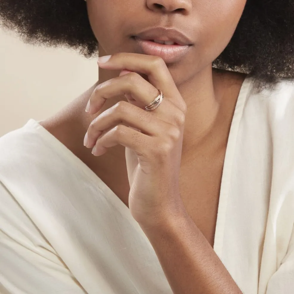 Bague Sabera Or Tricolore Diamant