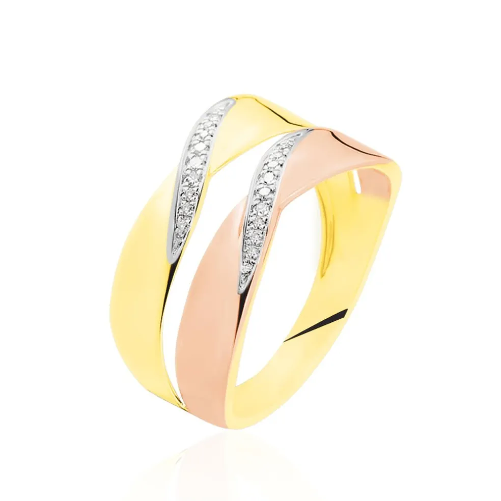 Bague Salima Or Bicolore Diamant