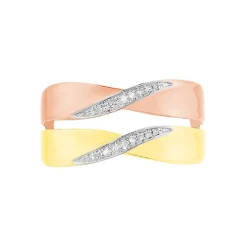 Bague Salima Or Bicolore Diamant