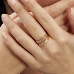 Bague Salima Or Bicolore Diamant