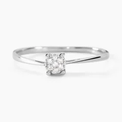 Bague Sandrine Or Blanc Diamant