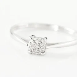 Bague Sandrine Or Blanc Diamant