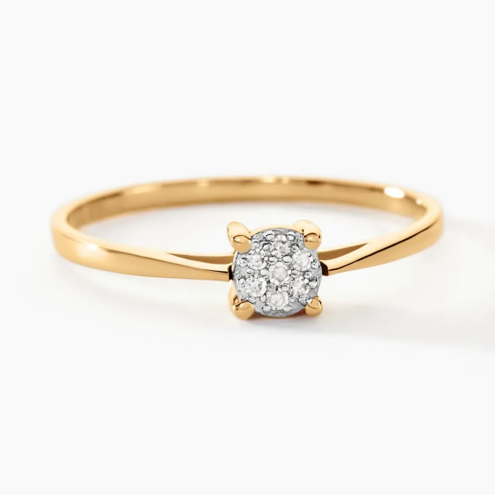 Bague Sandrine Or Jaune Diamant