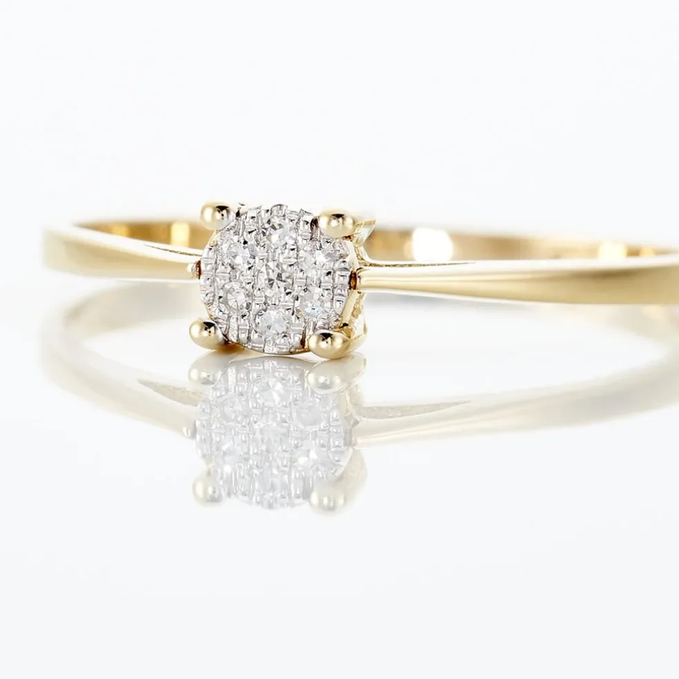 Bague Sandrine Or Jaune Diamant