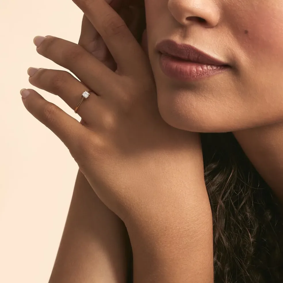 Bague Sandrine Or Jaune Diamant