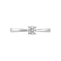 Bague Saranna Or Blanc Diamant Blanc