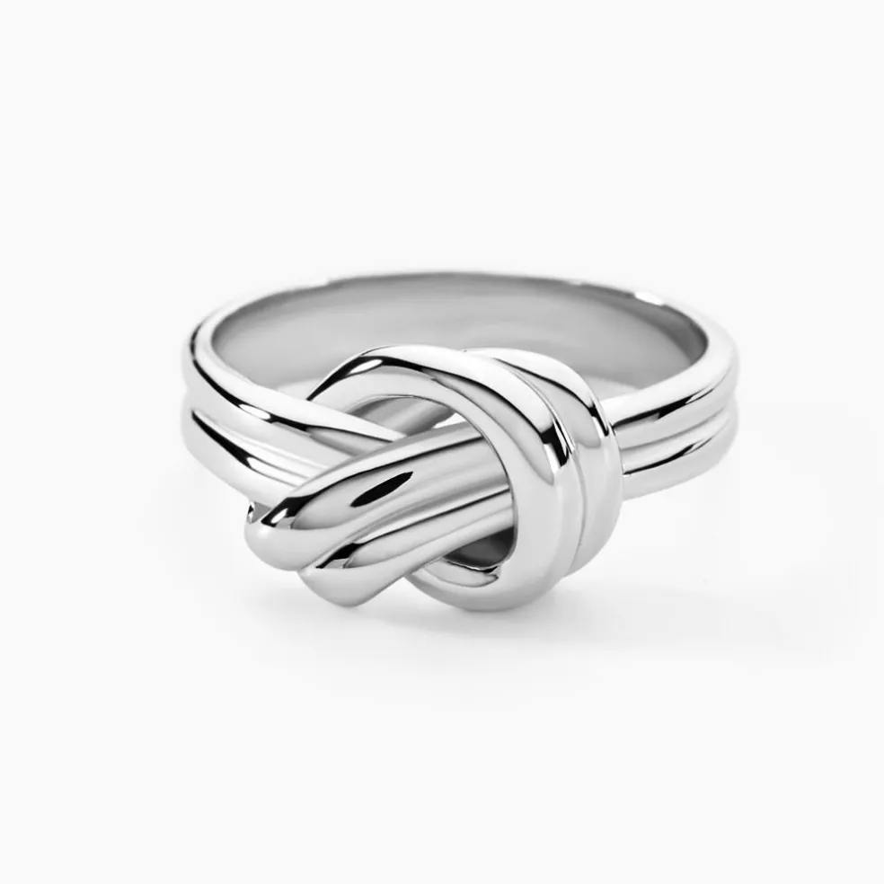 Bague Seasaidh Argent Blanc