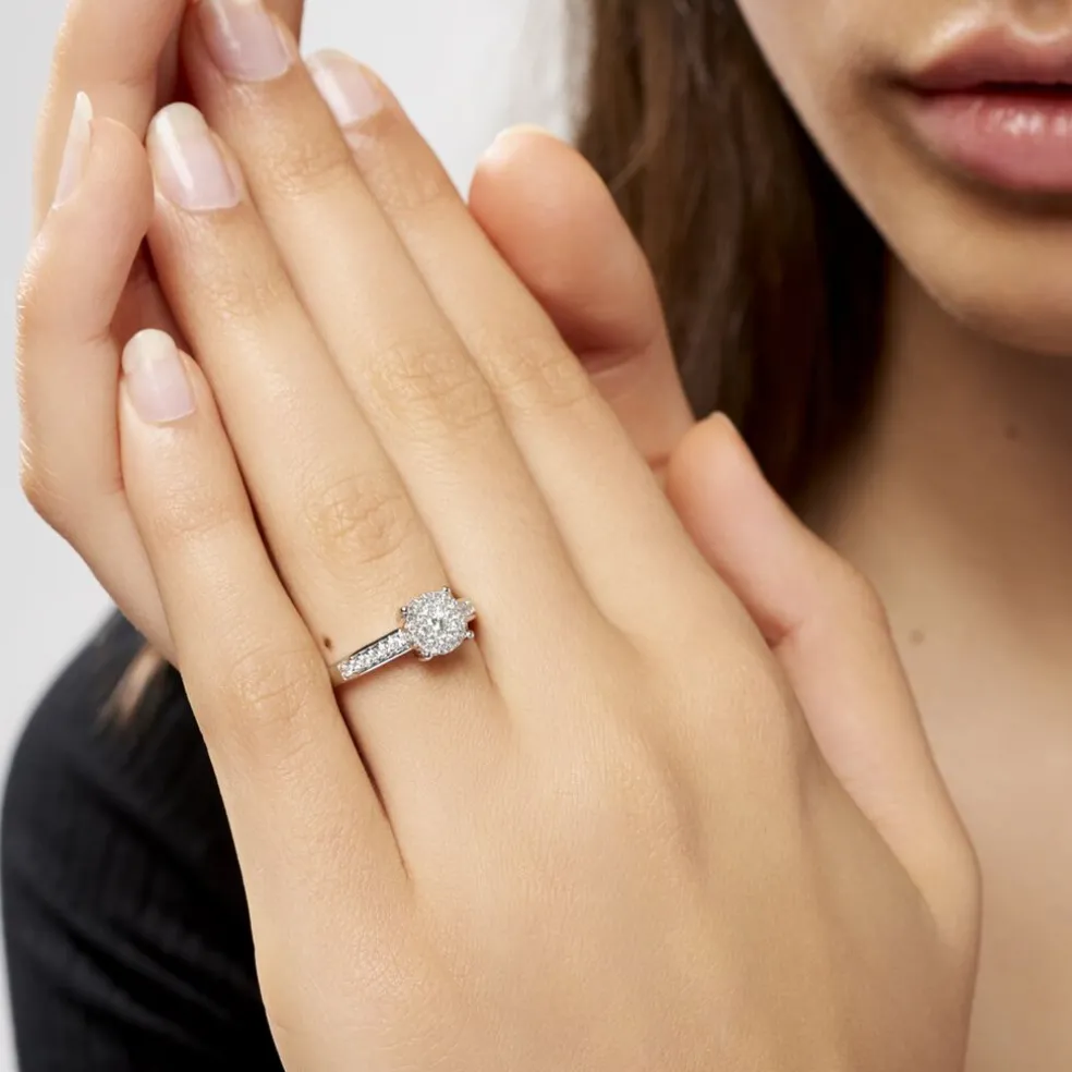 Bague Serena Or Blanc Diamant