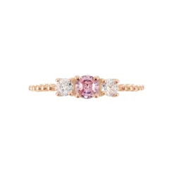 Bague Shahar Argent Rose Oxyde De Zirconium