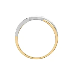 Bague Sharron Or Bicolore Diamant Blanc