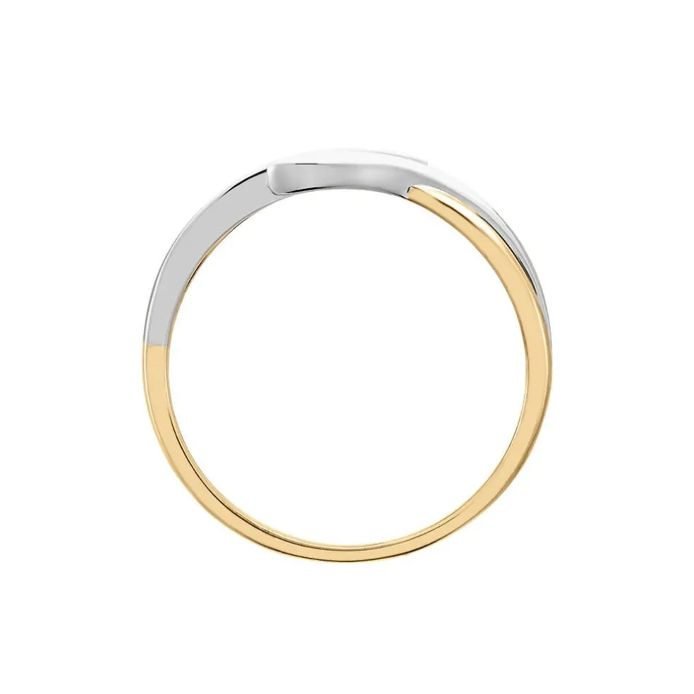 Bague Sharron Or Bicolore Diamant Blanc