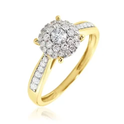 Bague Shirlene Ld Or Jaune Diamant Synthétique