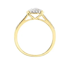 Bague Shirlene Ld Or Jaune Diamant Synthétique