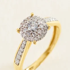 Bague Shirlene Ld Or Jaune Diamant Synthétique