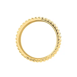 Bague Sicily Acier Doré