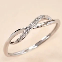 Bague Smina Or Blanc Diamant